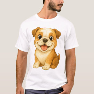 T-shirt L'Âme Churchillienne : Vintage Bulldog Britannique