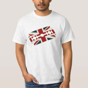 T-shirt Lame de rasoir vintage Union Jack
