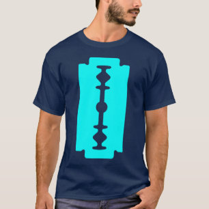 T-shirt Lame de Razor - Cyan sur Dark