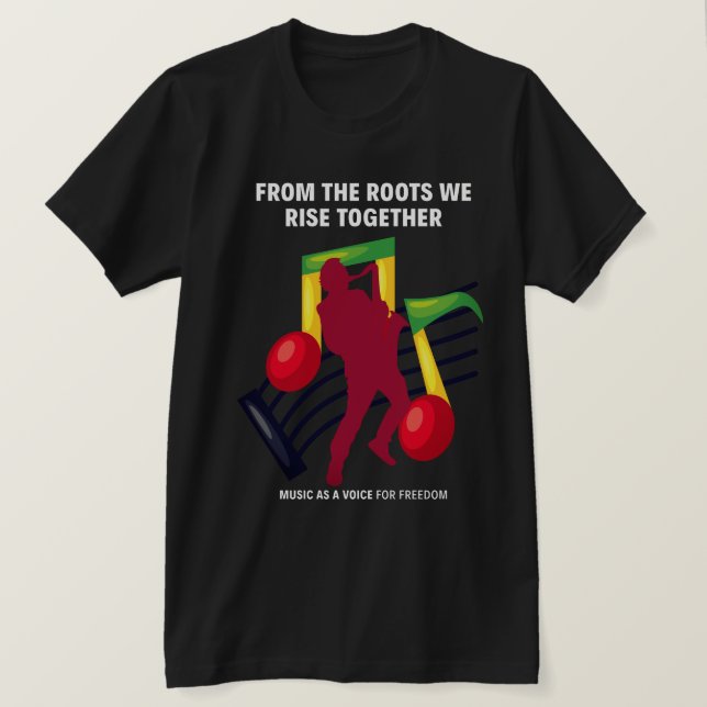 T-shirt L'âme d'un peuple - Des racines nous nous levons e (Design devant)