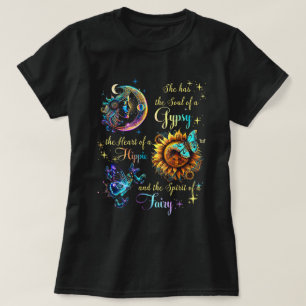 T-shirt L'Âme D'Un Tsigane Le Coeur D'Une Fée Hippie