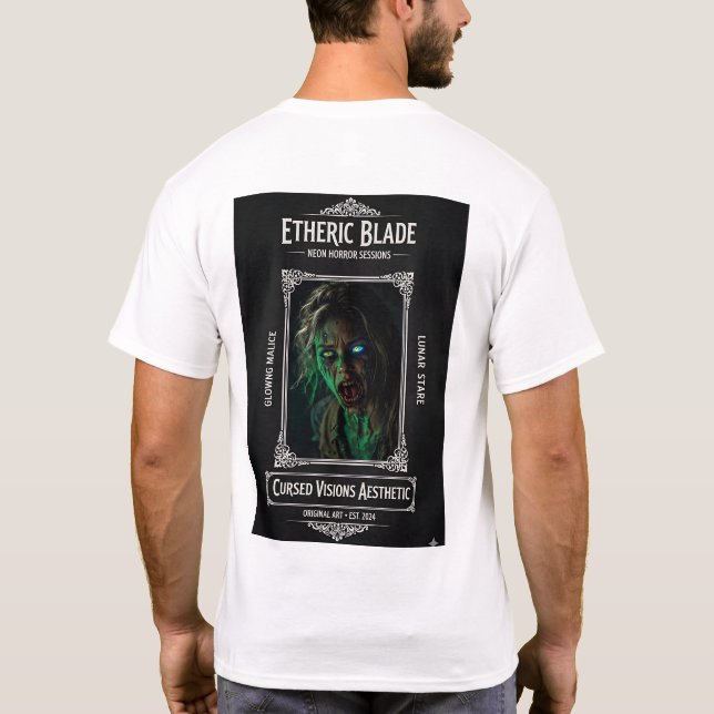 T-shirt Lame Éthérique Horreur Néon (Dos)