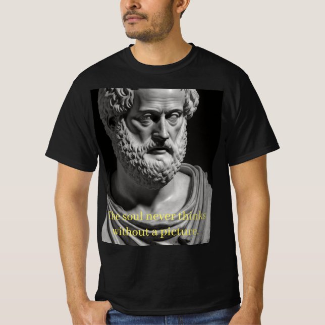 T-shirt L'âme ne pense jamais sans une image (Devant)
