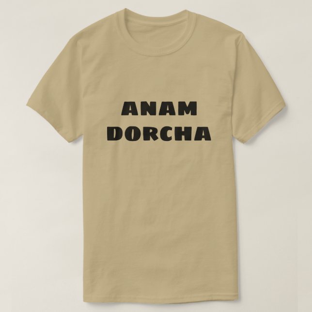 T-shirt L'âme noire de l'anam dorcha gaélique écossais (Design devant)