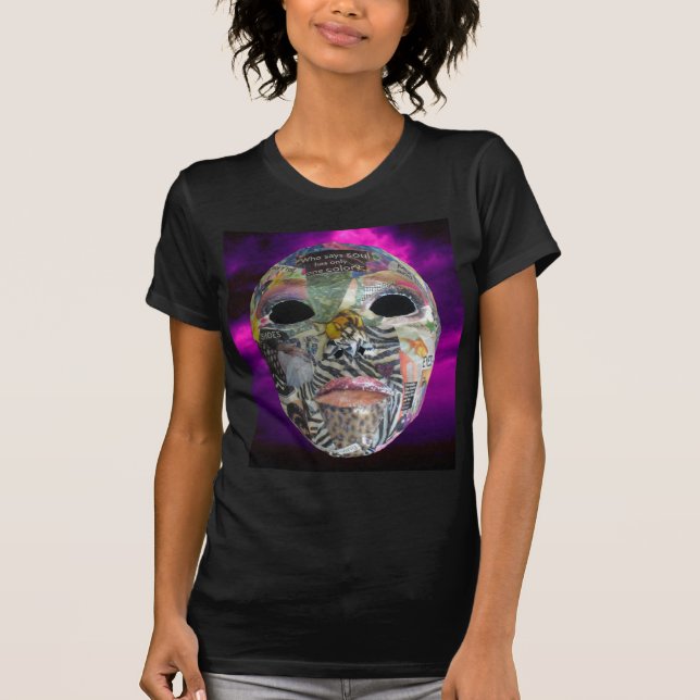 T-shirt L'Âme Vient Dans Toutes Les Couleurs Masque (Devant)