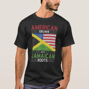 T-shirt L'Américain Cultive Avec Les Racines Jamaïcaines A