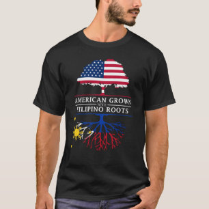T-shirt L'Américain développé avec le Philippin enracin