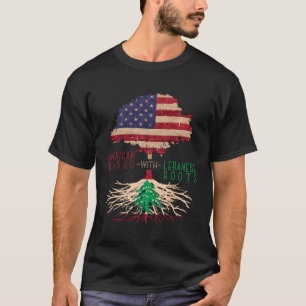 T-shirt L'Américain Élevé Avec Des Racines Libanaises Liba