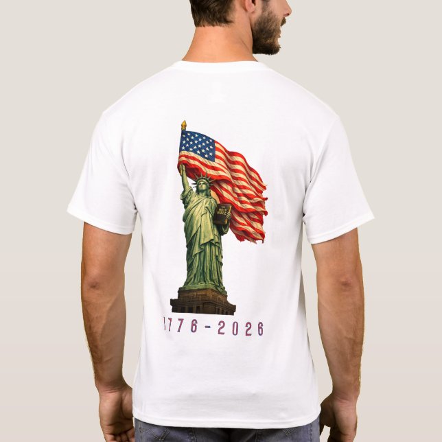 T-shirt L'Amérique 250 ans de liberté (Dos)