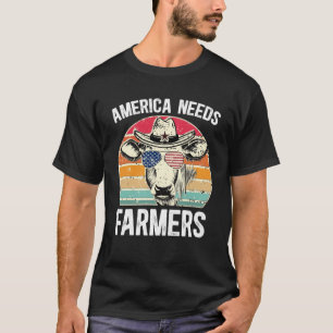 T-shirt L'Amérique A Besoin Des Agriculteurs Pour Soutenir