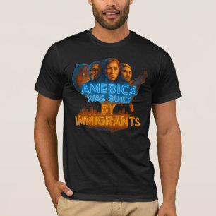 T-shirt L'Amérique a été construite par des immigrants