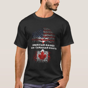 T-shirt L'Amérique a grandi avec les racines canadiennes C