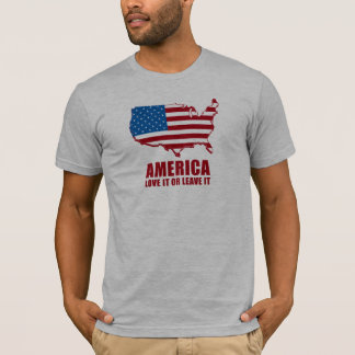 T-shirt L'Amérique. Aimez-la ou laissez-le
