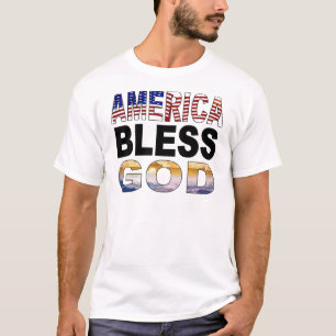 T-shirt L'Amérique bénissent Dieu
