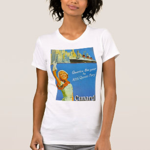 T-shirt L'Amérique cette année par RMS Queen Mary
