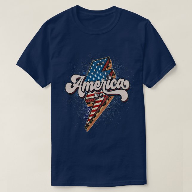 T-shirt L'Amérique croule sous les étoiles (Design devant)