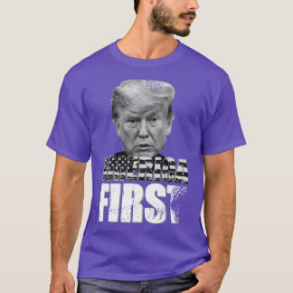 T-shirt L'Amérique d'abord Trump