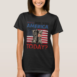 T-shirt L'Amérique D'Aujourd'Hui A-T-Elle Donné Le Drapeau