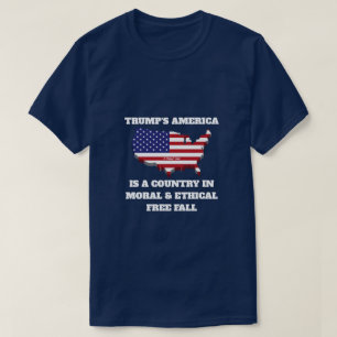 T-shirt L'Amérique de Trump (Chute Libre Morale) - Un T-Sh