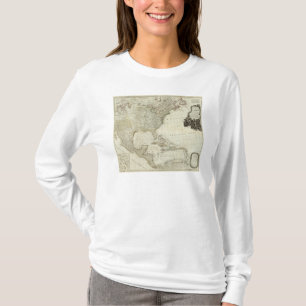 T-shirt L'Amérique du Nord composée, îles occidentales