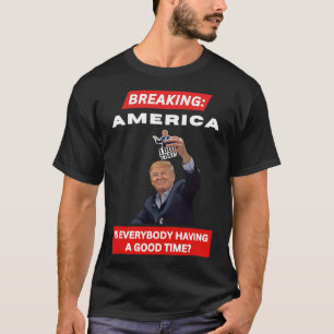 T-shirt L'Amérique en rupture Droits de douane anti-Trump