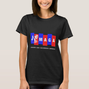 T-shirt L'Amérique est gouvernée par des morons anti-Trump