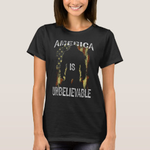 T-shirt L'Amérique est incroyable Drapeau Américain Sasqua