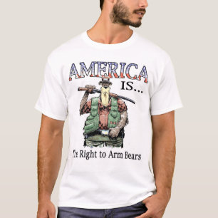 T-shirt L'Amérique est… le droit d'armer des ours