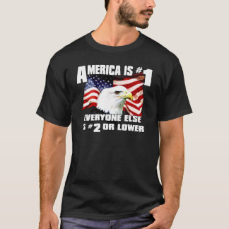 T-shirt L'Amérique est le numéro 1