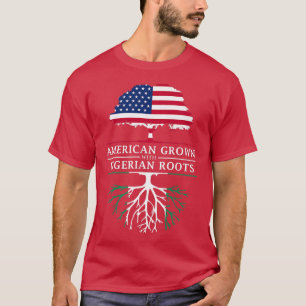 T-shirt L'Amérique grandit avec des racines nigérianes - N