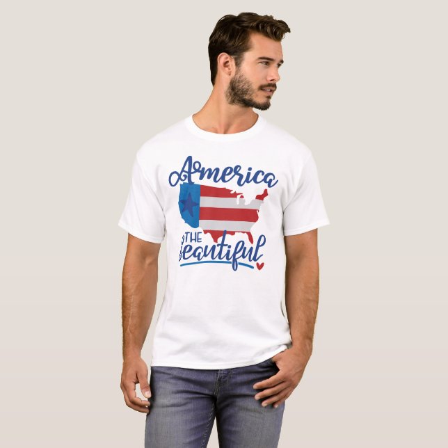 T-shirt L'Amérique la plus belle (Devant entier)