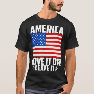 T-shirt L'Amérique L'Aime Ou Le Laisse