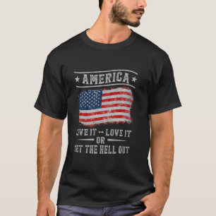 T-shirt L'Amérique l'aime ou sortez du 4ème