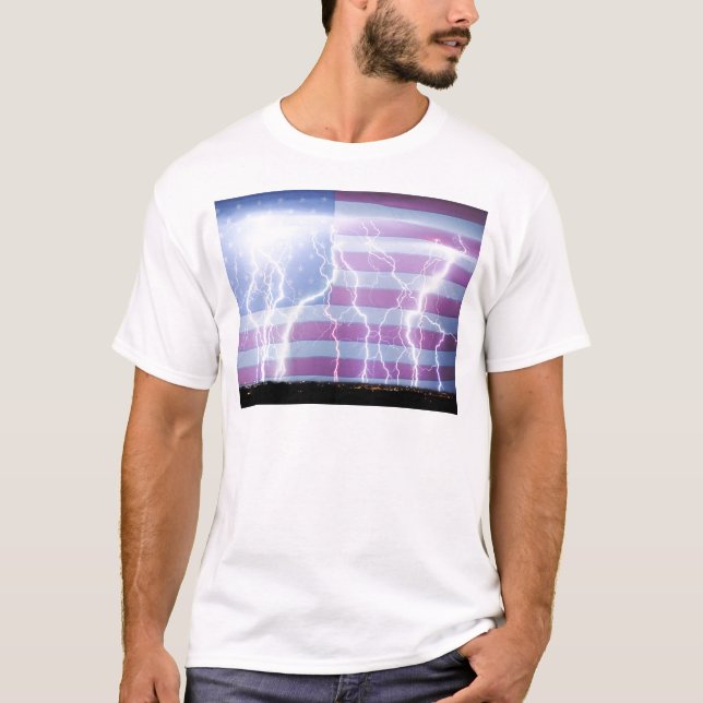 T-shirt L'Amérique le puissant (Devant)