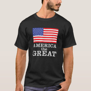T-shirt L'Amérique patriotique et la Grande USA Drapeau De