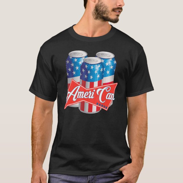 T-shirt L'Amérique peut être patriotique 'murica Fière Boi (Devant)
