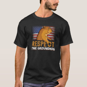 T-shirt L'Amérique respecte la marmotte du pavillon améric
