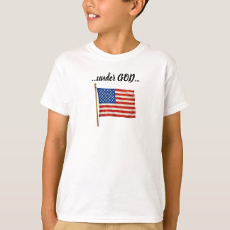 T-shirt L'Amérique sous Dieu Police Black