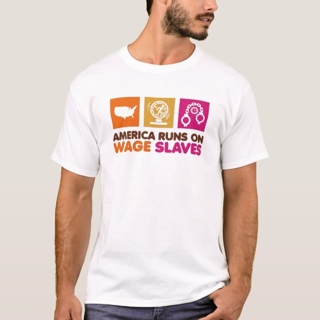 T-shirt L'Amérique tourne à (Devant)