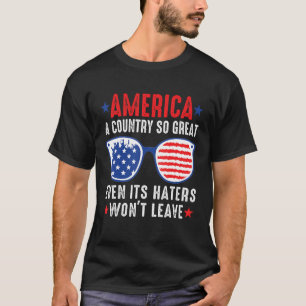 T-shirt L'Amérique un pays si grand même ses haineux l'emp