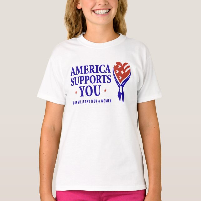 T-shirt L'Amérique vous soutient LIGHT (Devant)