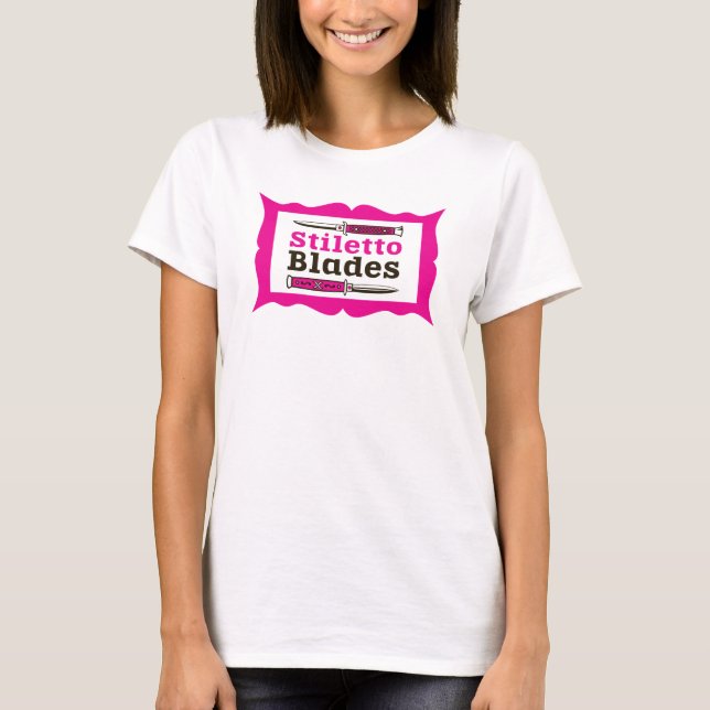 T-shirt Lames Stiletto dans le cadre (Devant)