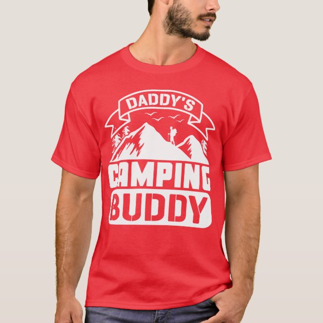 T-shirt L'ami de camping de Papa amis (Devant)