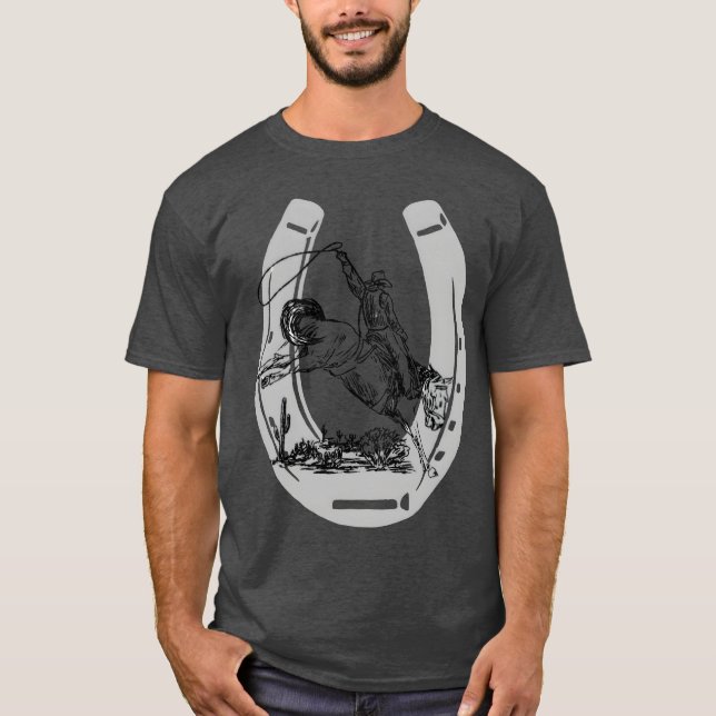 T-shirt L'ami du Cheval de Bucking (Devant)