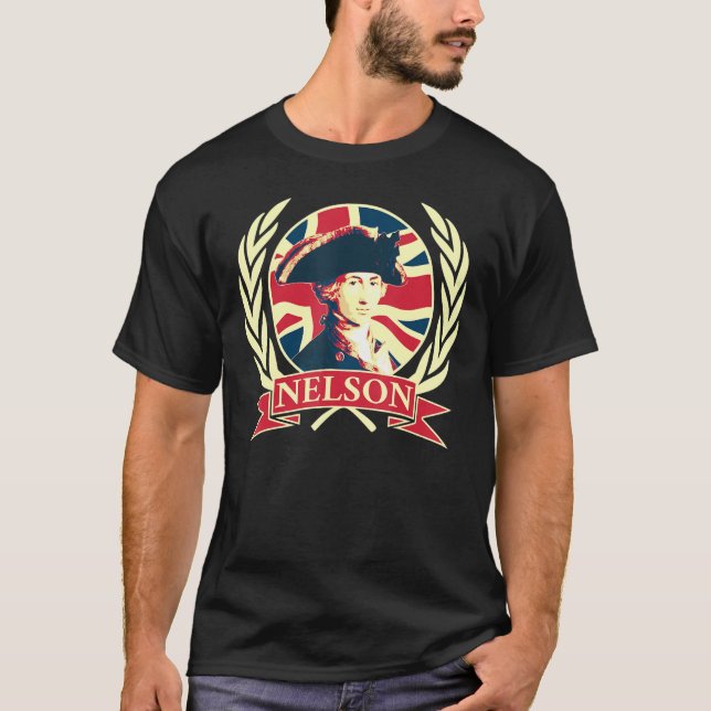T-shirt L'amiral Horatio Nelson Propagande du drapeau brit (Devant)