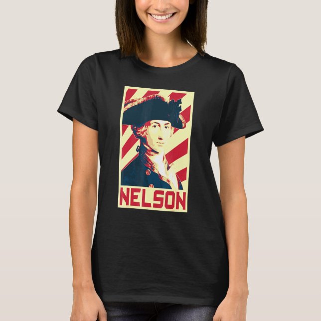 T-shirt L'amiral Horatio Nelson Propagande du drapeau brit (Devant)