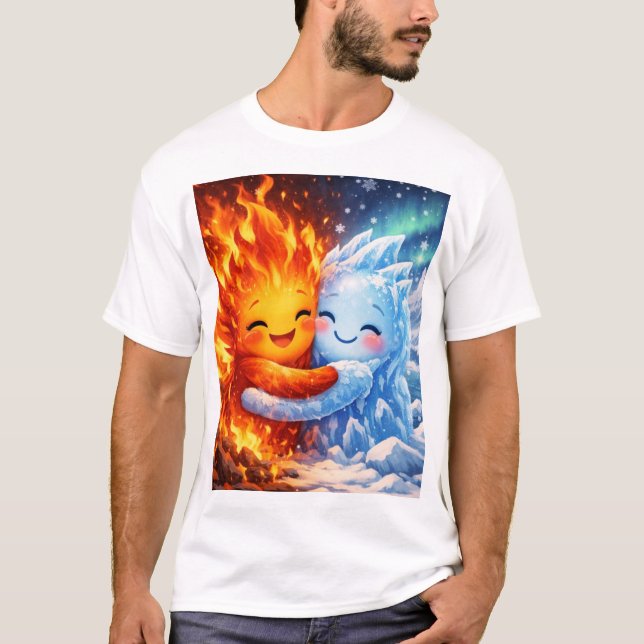 T-shirt L'amitié est élémentaire (Devant)
