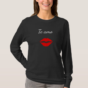 T-shirt L'Amo I Love You Espagnol Baiser Espagne