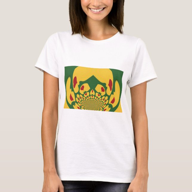 T-shirt L'amour à Rasta Couleurs : Coeurs de reggae (Devant)