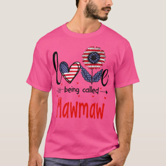 T-shirt L'amour appelé Mawmaw drapeau américain patriotiqu